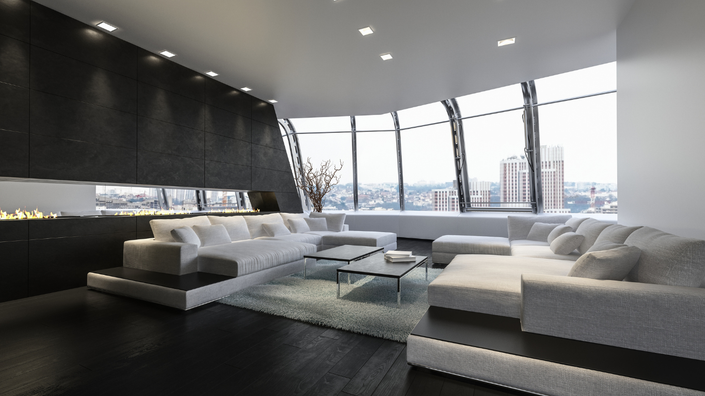 apartamento de alto padrão representando as tendências do mercado imobiliário