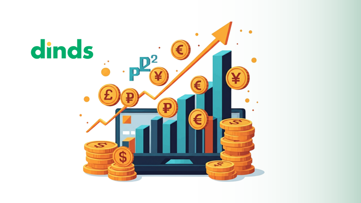 gráfico ou ilustração de crescimento financeiro com ícones de moedas e transações P2P destacando o impacto da economia compartilhada no mercado