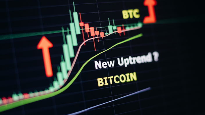 gráfico de análise de mercado de criptomoedas em um monitor