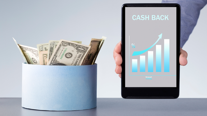 Gráfico mostrando o crescimento do uso de programas de cashback por consumidores e o crescimento de bancos e fintechs